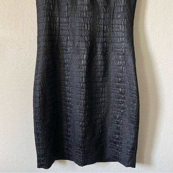 Ellie Tahari Reptile Embossed Print Sheath Dress - Picture 4 of 9
